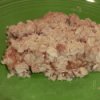 Up close photo of oatmeal jam bars.
