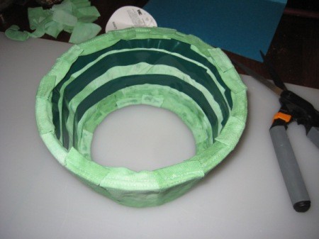 Inside of Cone with Green Tape
