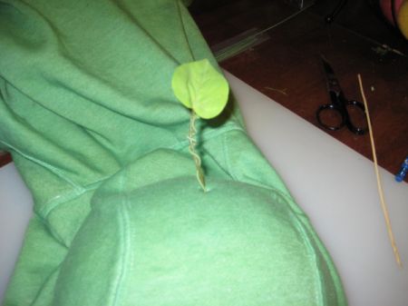 Attaching Leaf to Top of Hood