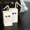 Tow completed mummy juice boxes.