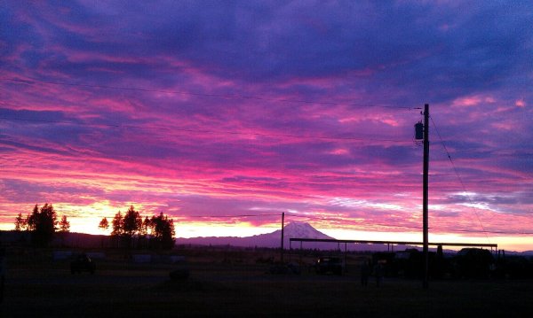 Sunrise at Ft Lewis, WA