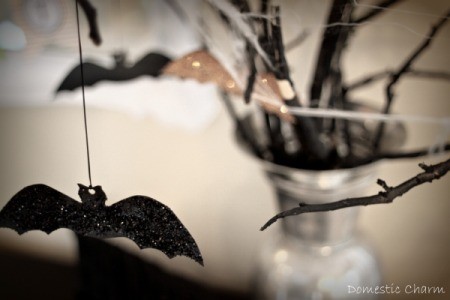 Spooky Bat Decoration closeup
