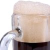 Root beer in a glass mug.