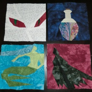 Four blocks including mermaid, dementor, etc.
