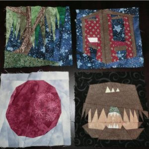 Four more blocks including whomping willow, Harry's bed and more.