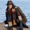 Homemade Doctor Who costume with 13 ft. long scarf.