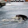Manhole Flooding in Heavy Rain