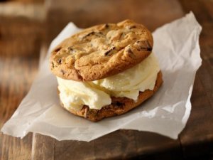 Photo of homemade ice cream sandwiches.