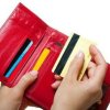 Discount and Credit Cards in Red Wallet