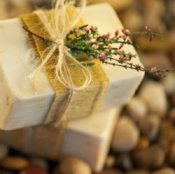 Neatly Wrapped Homemade Soap