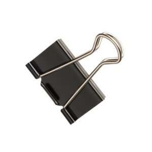 Binder Clip on White Background