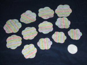 Fabric Flower Pin step 1