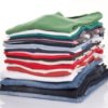 A pile of old clothing.