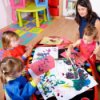 Children at a daycare.