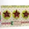 Felt Poinsettias Card