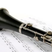 Clarinet on Sheet Music