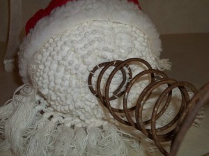 Attaching spring to bottom on head.