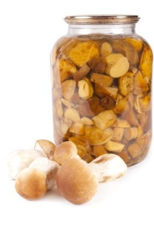 Large Jar of Canned Mushrooms