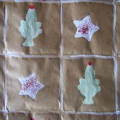 Handmade Christmas wrapping paper