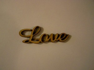 Love carved out of wood