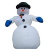 Inflatable snowman decoration.