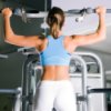 Saving Money on a Pull Up Bar, Using a Pull Up Bar, Woman Doing Pull-ups