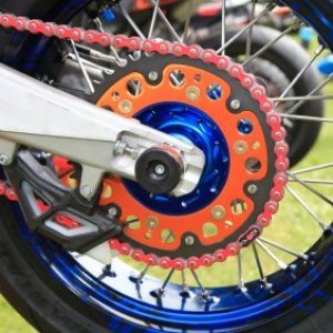 Red Motorcycle Chain