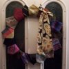 Neck tie Christmas wreath idea.