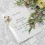 Homemade wedding invitation.