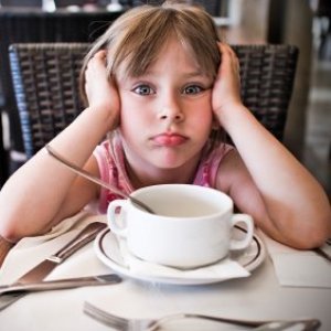 Bored Kid at a Restaurant
