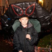 Boy Dressed as Doom Shroom