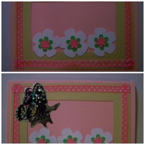 Add the flowers and the butterfly