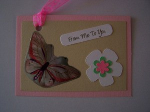 Butterfly Birthday Gift Tag