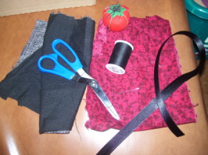 Supplies for Soap Bottle Apron