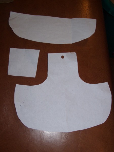 Template for Soap Bottle Apron