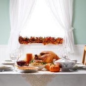 A formal Thanksgiving dinner.