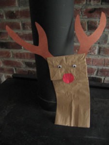 Finished Ruldolf Reindeer Puppet 1