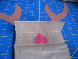 Inside mouth of Reindeer Puppet