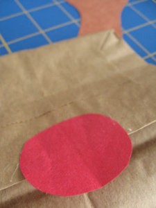 Close up of red Rudolf Nose