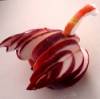 Sliced Apple Swan From Side View
