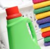 Uses for Laundry Detergent Caps, Laundry detergent bottle with red cap.