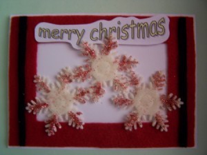 Snowflake Christmas Card Step 6