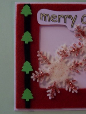 Snowflake Christmas Card Step 7