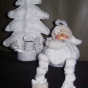 Winter Wonderland Angel and Tree 2