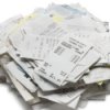 A pile of receipts.