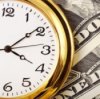 Saving Money vs. Saving Time, Watch Sitting on Top of Dollar Bills