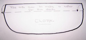 Snowman Cloak Template