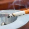 Cigarette Left Burning in Ashtray