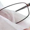 Close up of Cleaning Eyeglasses