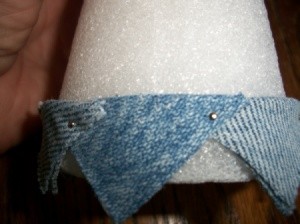 Denim Christmas Trees Step 1 Alternate